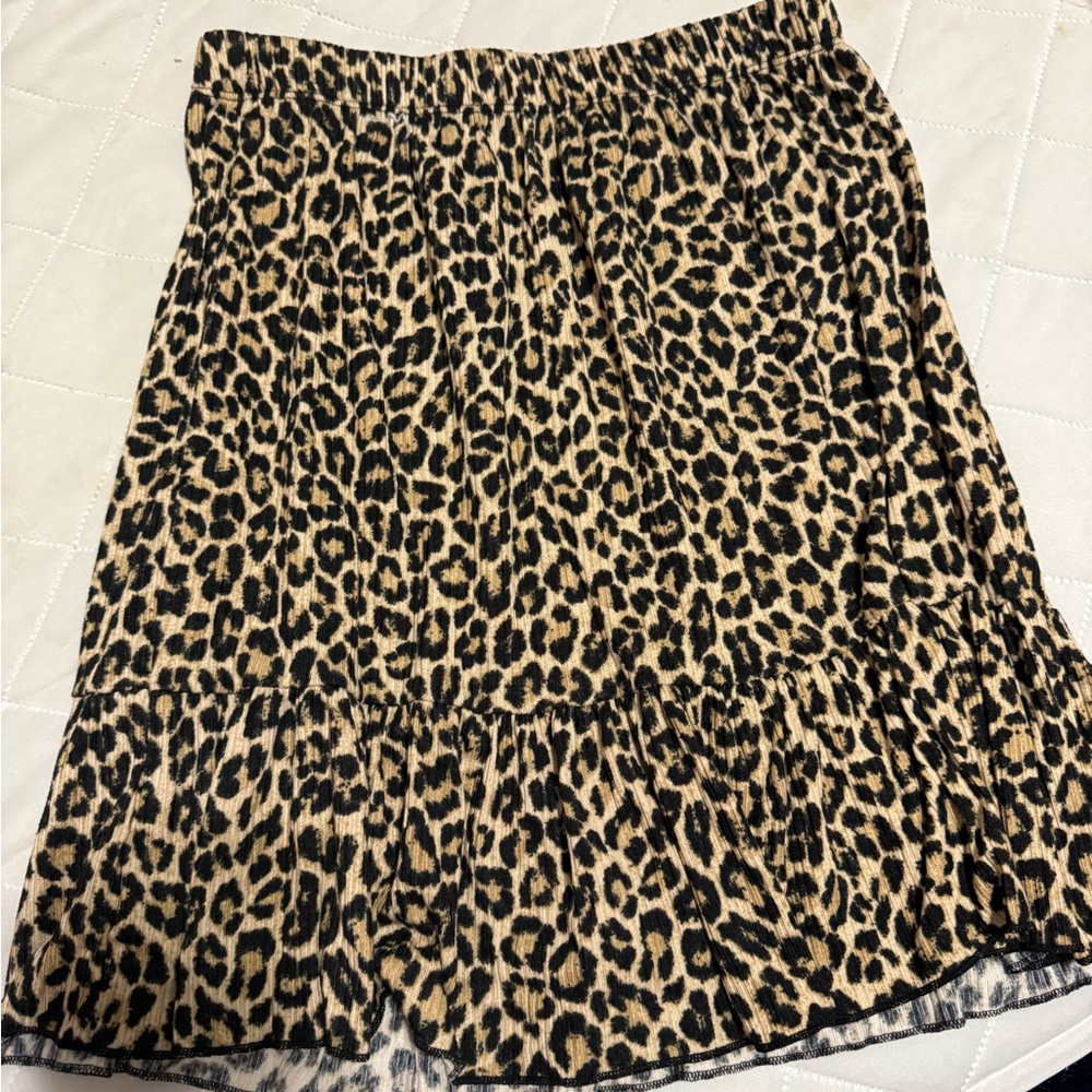 Leopard Print Women's Skirt